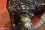 2023 Parker F12-182 hydraulikkmotor med tre monterte hydraulikkslanger og hurtigkoblinger